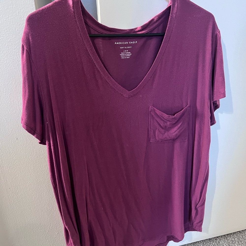 American Eagle Outfitters Women's V-Neck Top